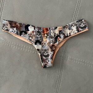 Montce reversible cat print bikini bottoms